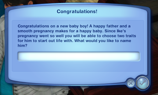 It's a boy this time...